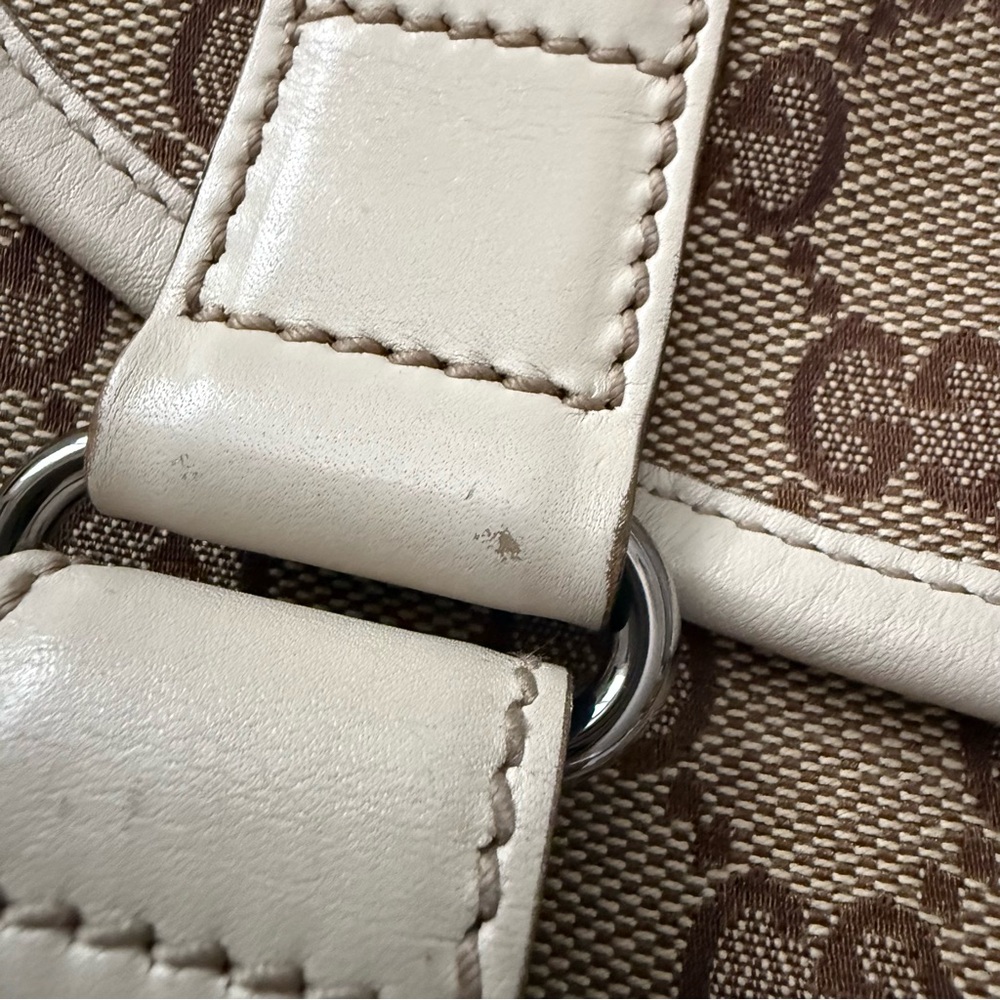 GUCCI Monogram Double Buckle Flap Messenger Bag - Picture 4 of 16